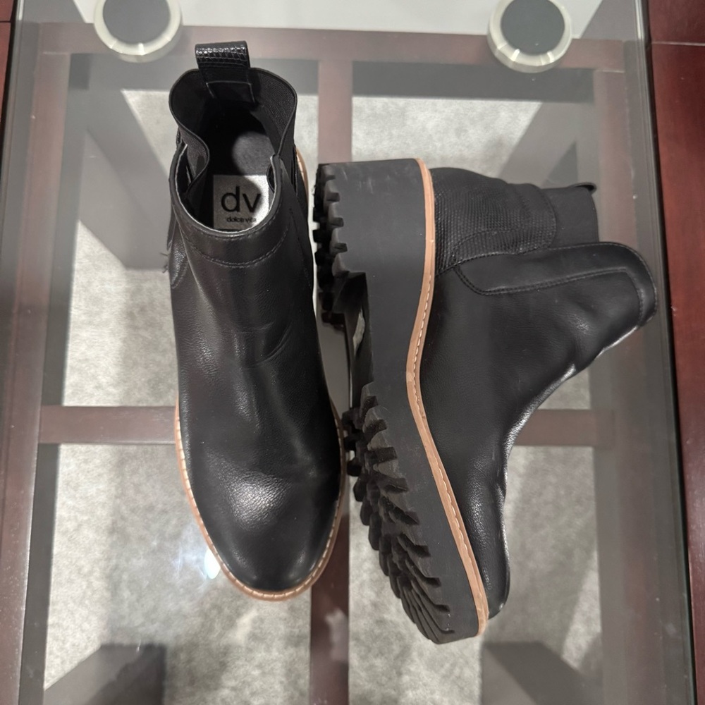 Lucky Brand Black Leather Ankle Boot - Picture 5 of 9
